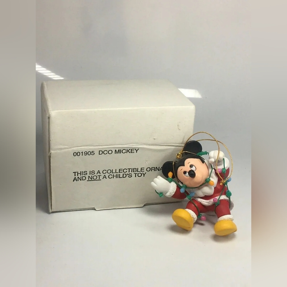 Disney Grolier Mickey Mouse Christmas Ornament W/box Dco 26231 101
